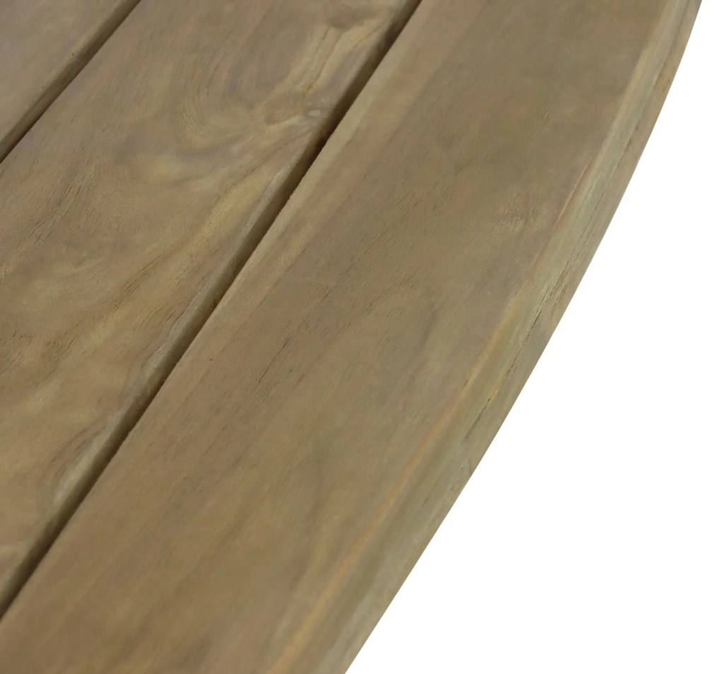 Dining Tuintafel rechthoekig 180 x 100 cm Aluminium/Teak Taupe Falcon/Cardiff