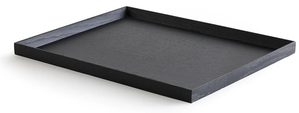 Dienblad 45 x 35 cm zwart getint eik, Katori