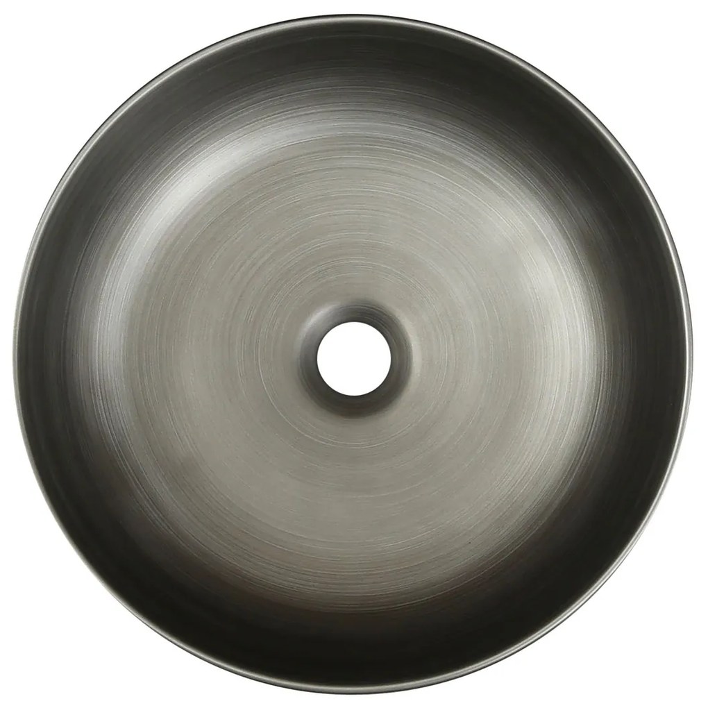 Kerra KR98 waskom rond zilver 41.5x41.5x13cm