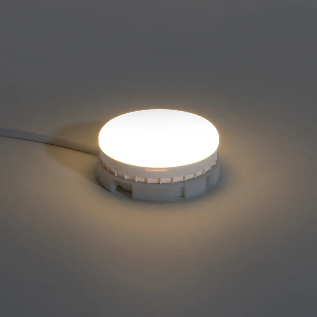Set van 5 GX53 3-staps dim to warm LED lampen 7W 750 lm 2700K-4000K