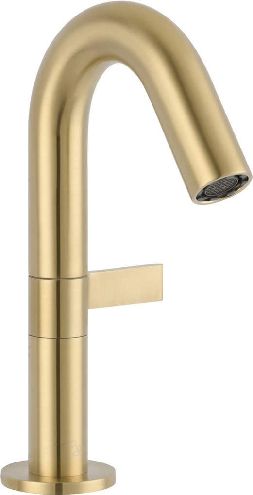 Ben Anello fonteinkraan met hendel rechts geborsteld messing