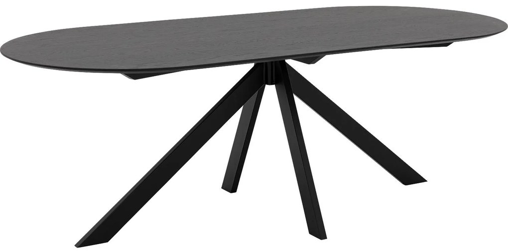 Goossens Excellent Eettafel Uniek, Semi rond 200 x 100 cm