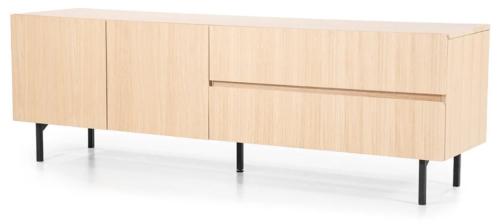 Eleonora Thomas Modern Tv-meubel Licht Eikenhout 170 Cm - 170x42x55cm.