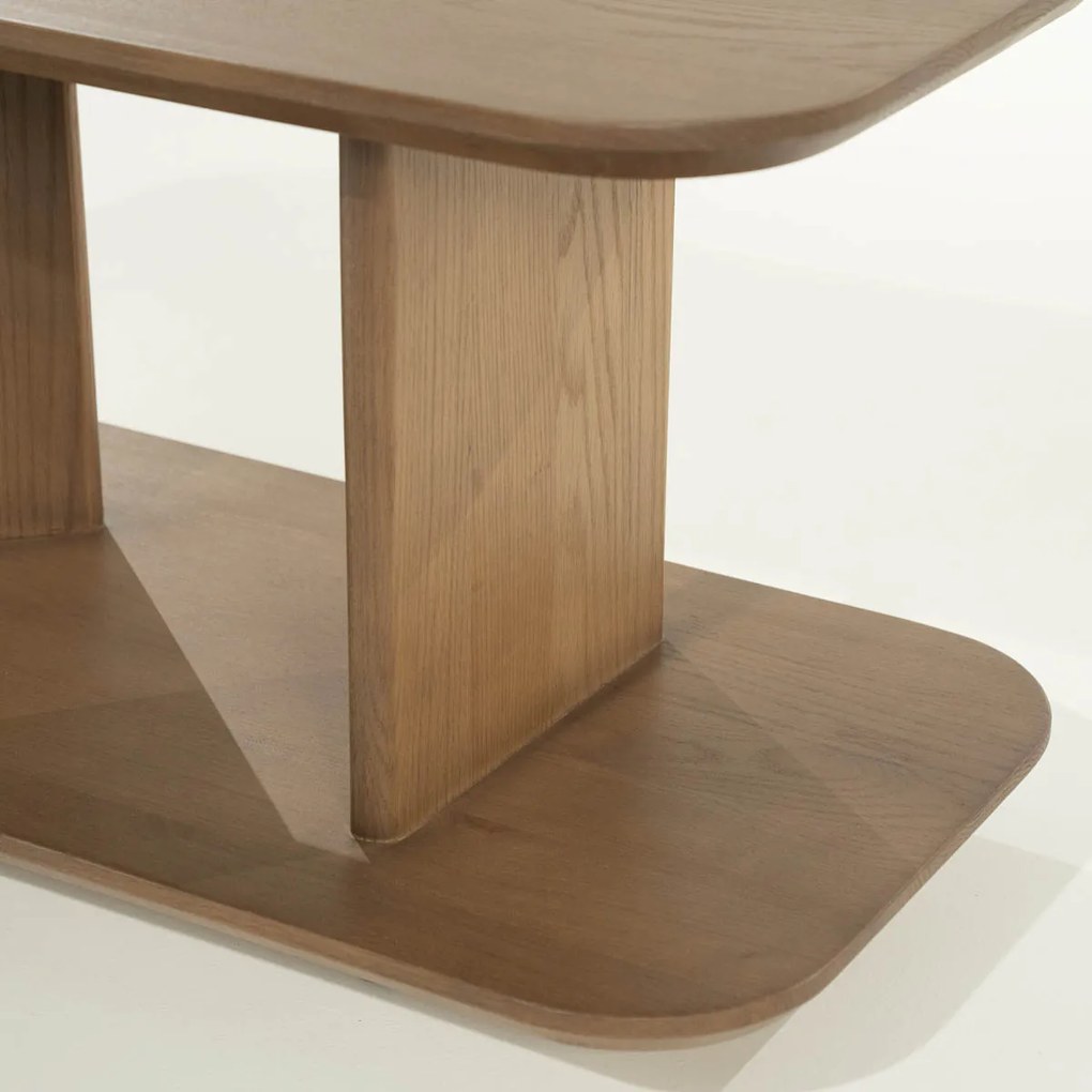Design Bijzettafel Eikenhout Bruin - 90 X 40cm.