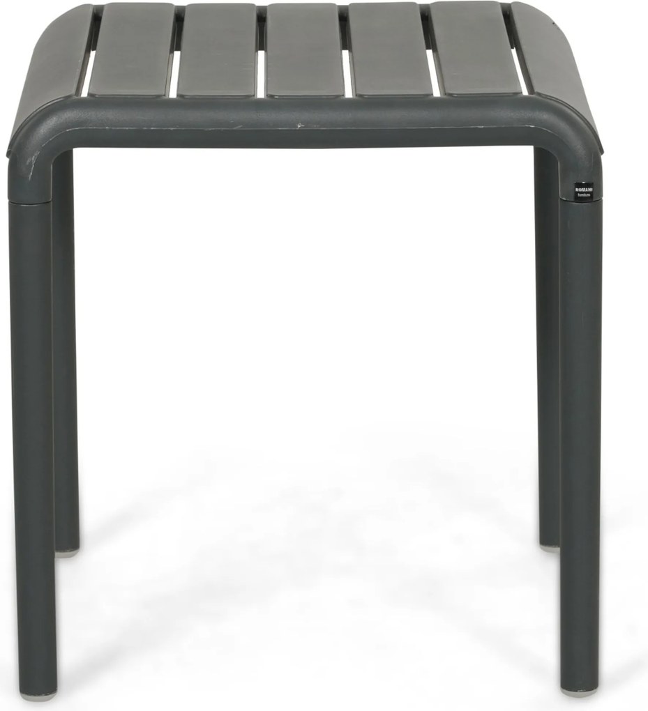 Bistroset 2 personen Kunststof Grijs Domani Furniture Alba