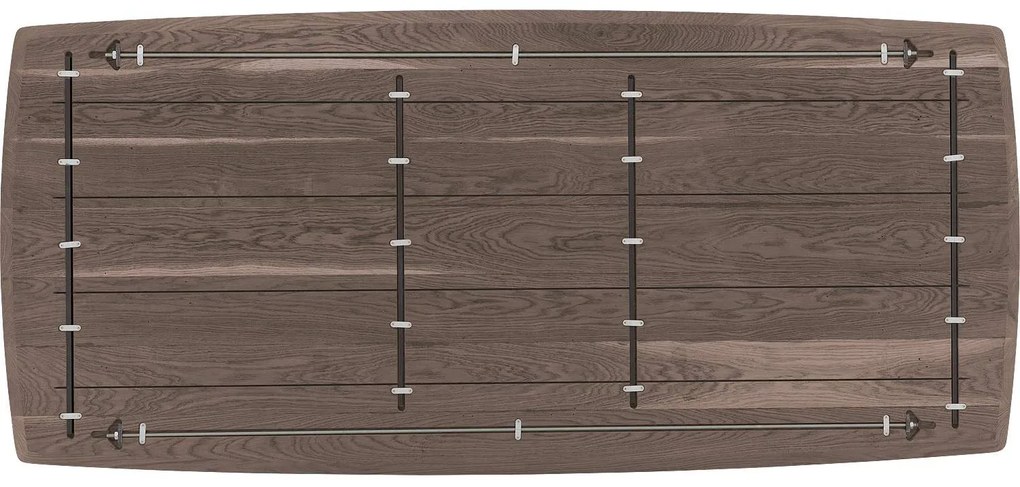 Goossens Excellent Eettafel Uniek, Semi rechthoekig 220 x 100 cm