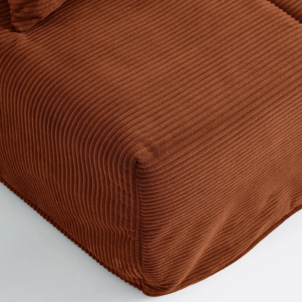 Slaapbank BZ, 10 cm schuim, ribfluweel, AVA