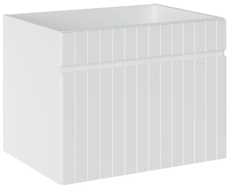 Comad Iconic White badkamermeubel 80cm met witte wastafel 1 kraangat