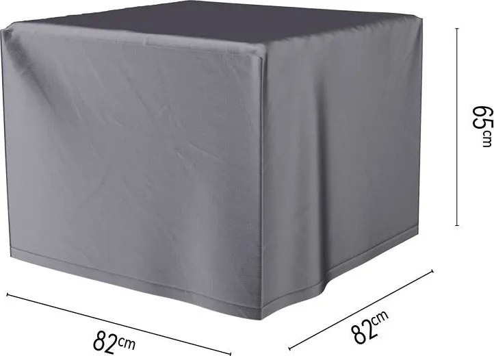 Platinum Aerocover vuurtafelhoes - Ademende hoes voor vuurtafels 82 x 82 x H65cm