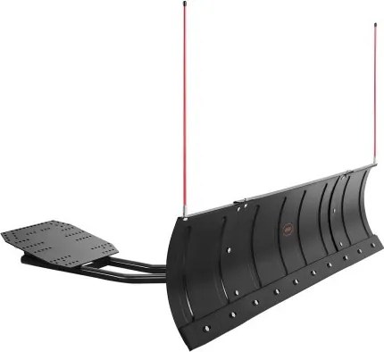 VEVOR Sneeuwschuiver, 109/182cm Sneeuwschuiverset, Gemakkelijk te verwijderen, Universeel te monteren sneeuwschuiver met rubberen flappen, Stalen blad, Ruimblad Compatibel met de meeste UTV's en ATV's