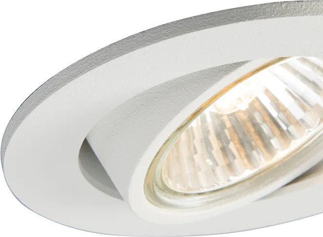 Set van 10 smart inbouwspots wit kantelbaar incl. Wifi GU10 - Cisco