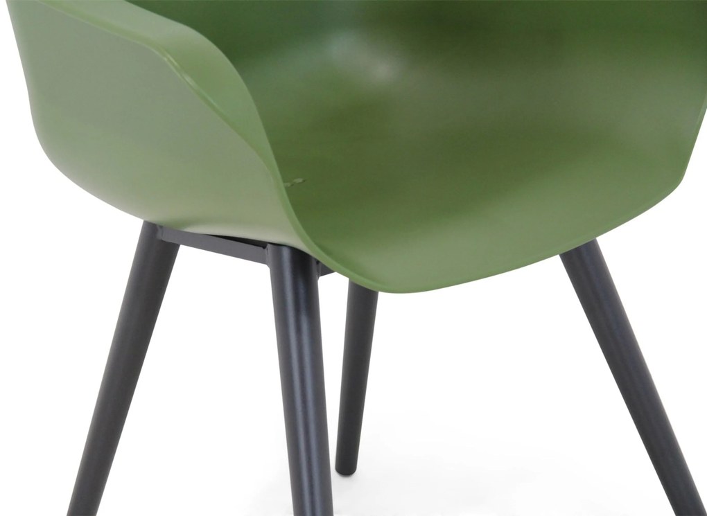 Tuinstoel Kunststof Groen Hartman Sophie studio moss green - met gratis kussen