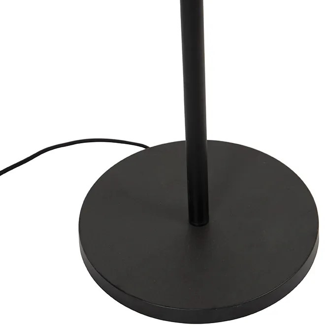 Moderne vloerlamp zwart 5-lichts - Facil