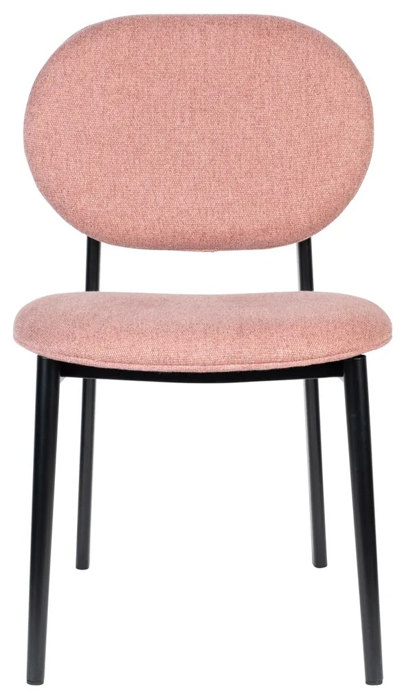Zuiver Spike Eetkamerstoel Retro Design Roze