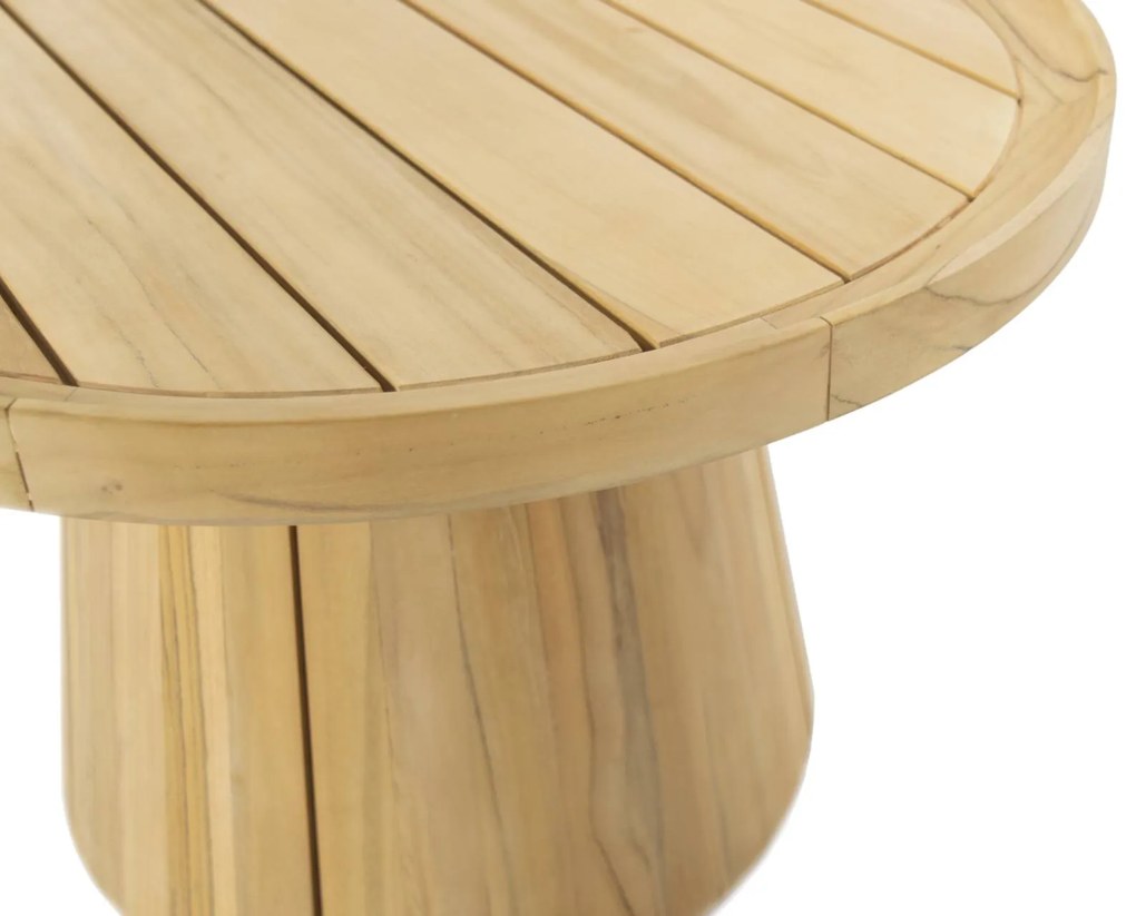 4 Seasons Outdoor Pablo teak tafel Ø 60 x 40 cm SALE Loungetafel weerbestendig