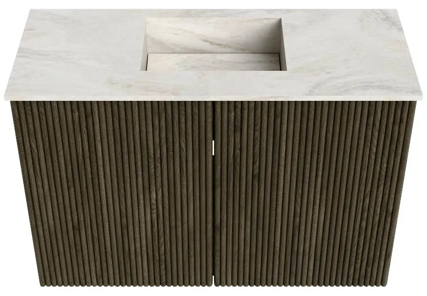 Mondiaz Joya DLux 60cm toiletmeubel shadow met wastafel faye midden zonder kraangat ostra