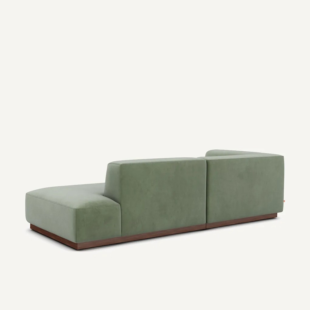 Linkse hoekbank in fluweel, Jacopo