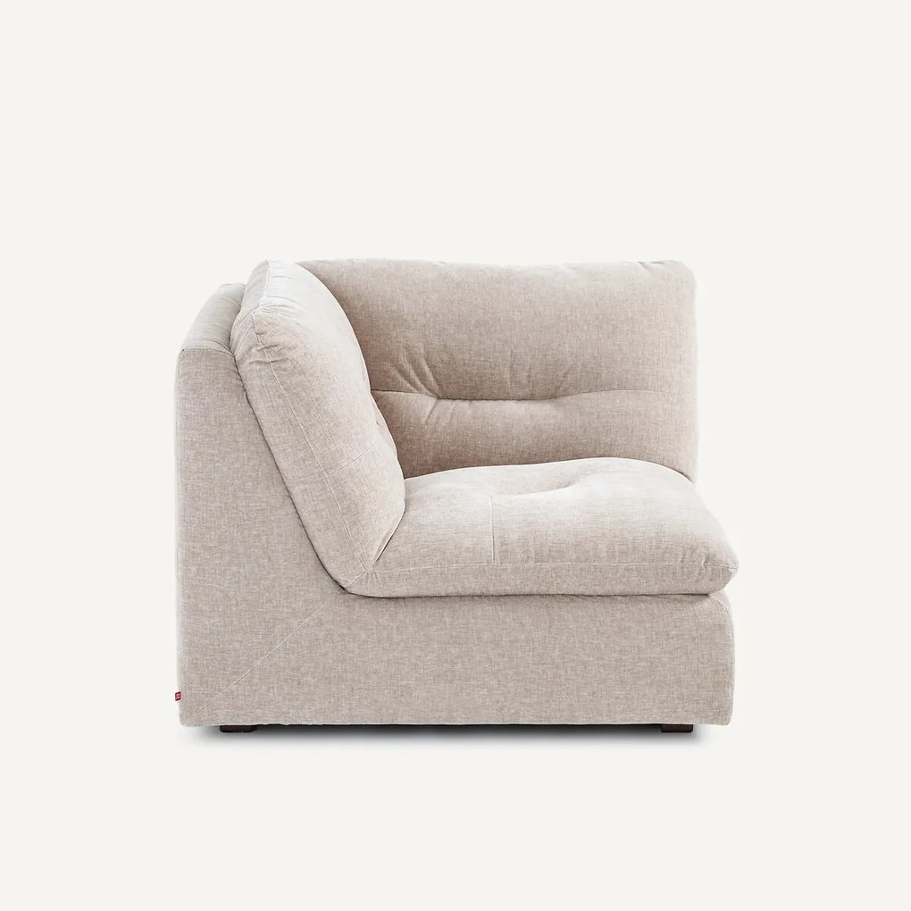 Modulaire 90° hoek in chenille fluweel, GIULIANO