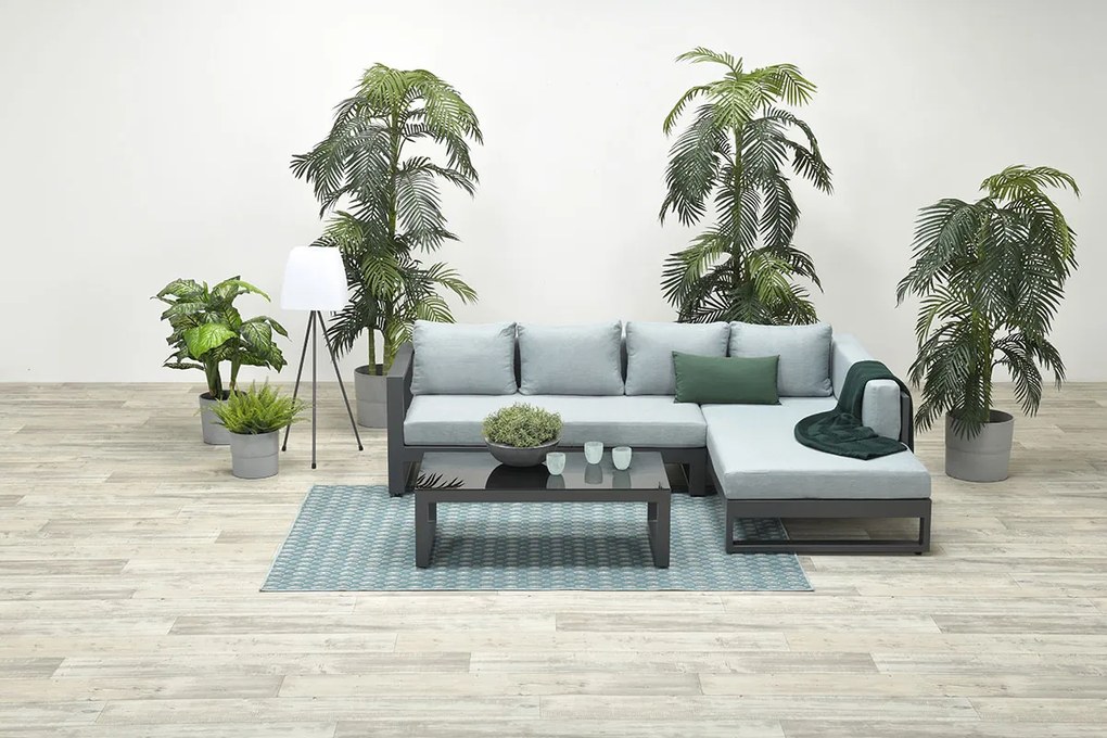 Garden Impressions Kiki loungeset 3-delig links - mint grijs