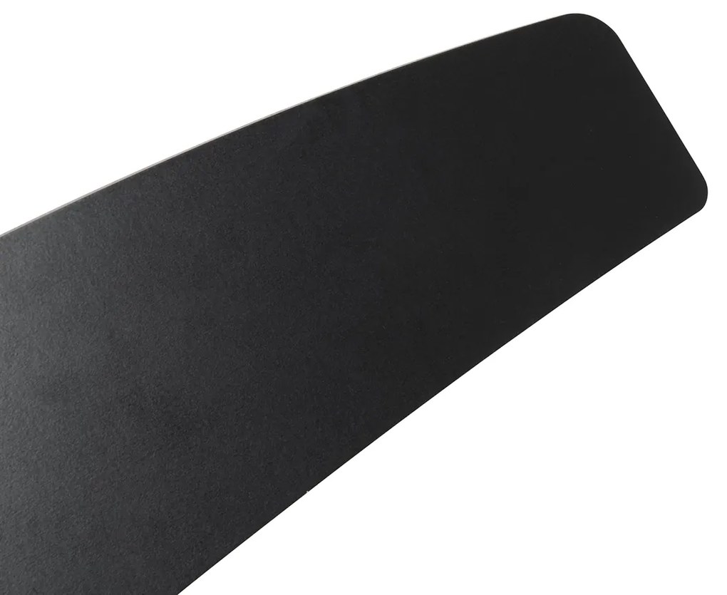 Smart plafondventilator zwart met hout print 132cm incl. LED dimbaar met afstandsbediening - Cool