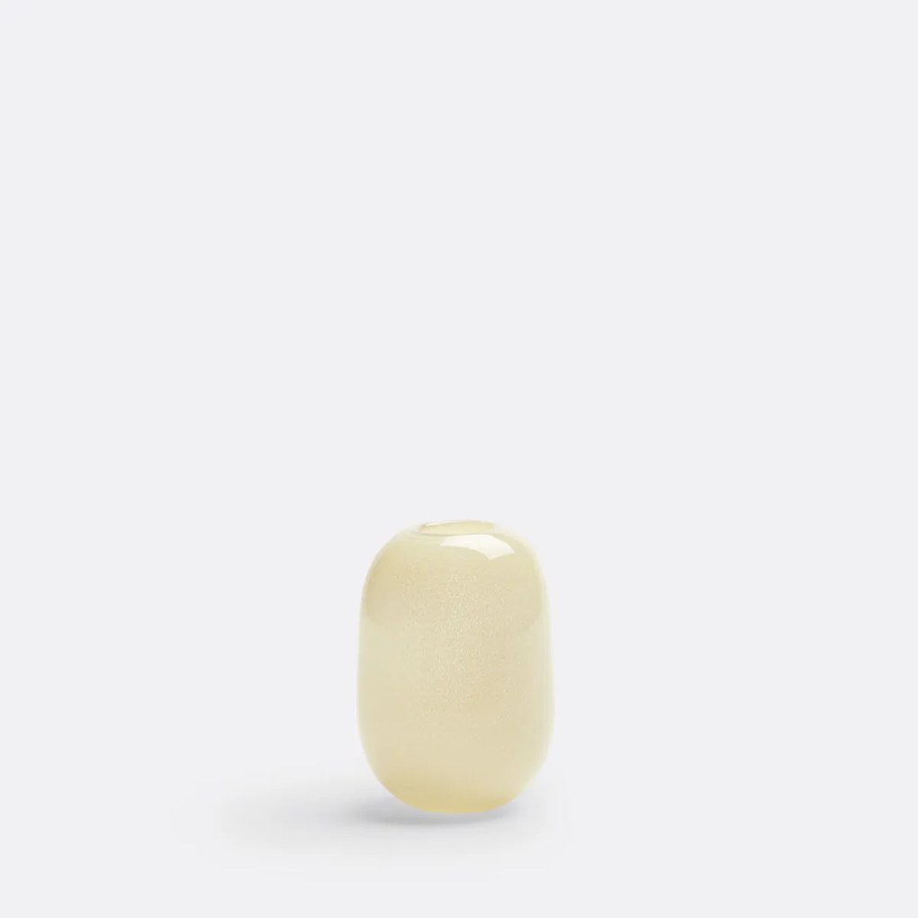 Afgeronde vaas in glas H14,5 cm, Iva