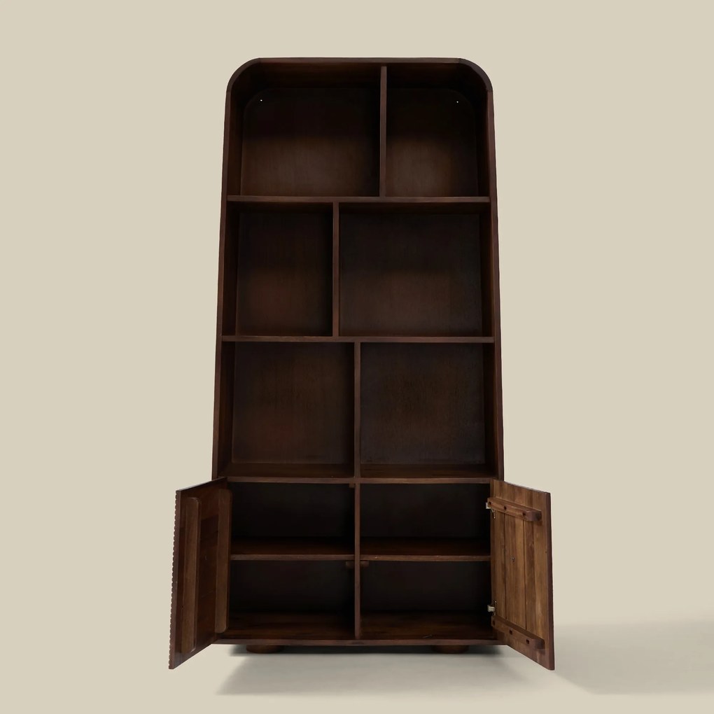 Open Kast Hoog Met Ronde Hoeken - 85x40x170cm.