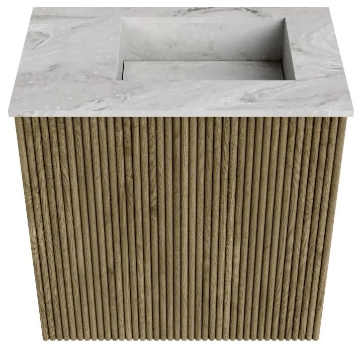 Mondiaz Joya DLux 40cm toiletmeubel dusk met wastafel faye rechts 1 kraangat glace