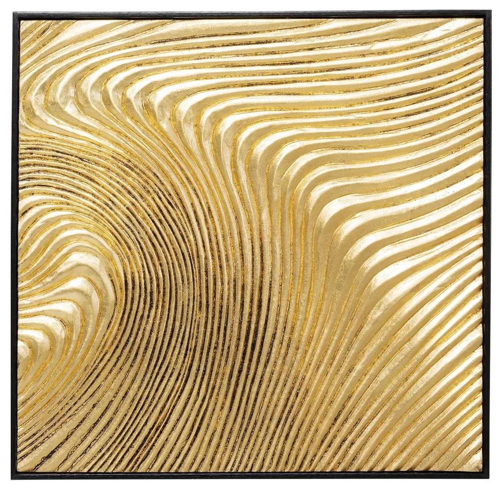 Kare Design Wave Gold Gouden Wandpaneel Set
