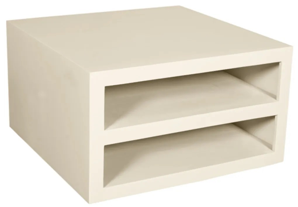 Starfurn Brussel Vierkante Salontafel Beige Hout - 80 X 80cm.