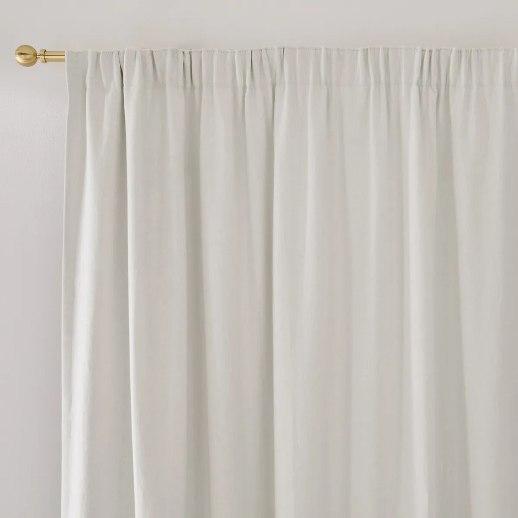 Thermisch gordijn van linnen, met gerimpelde bies en golf, COLINE