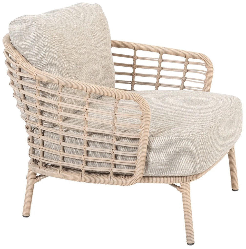 Tuinstoel Wicker Taupe-naturel-bruin 4 Seasons Outdoor Como