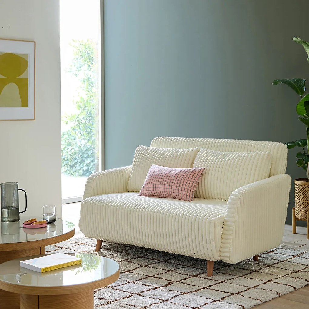 2-zits slaapbank, grofgeribbeld fluweel, Cosico