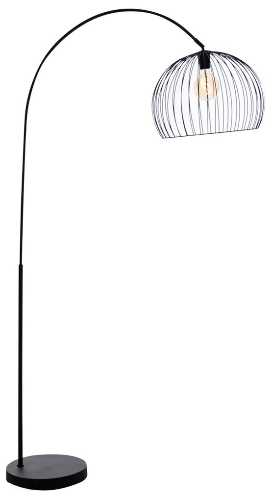 Eettafel / Eetkamer Moderne vloerlamp zwart - Koopa Modern E27 rond Binnenverlichting Lamp