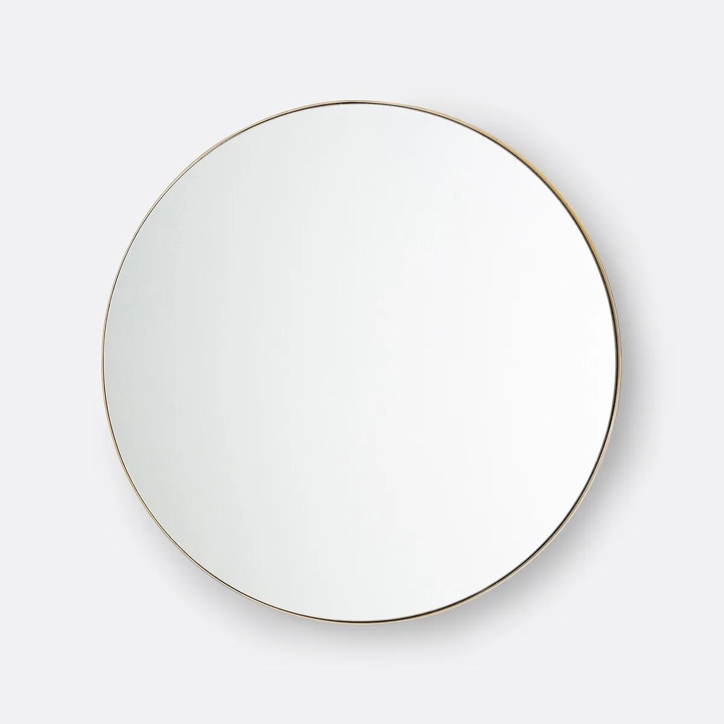 Ronde metalen spiegel, diameter 90 cm, IODUS