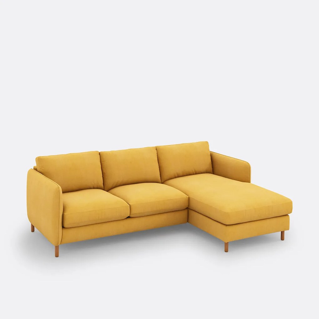 Katoen en linnen 4-zits hoekbank, Loméo