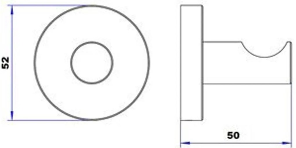 Plieger Vigo handdoekhaak enkel mat zwart