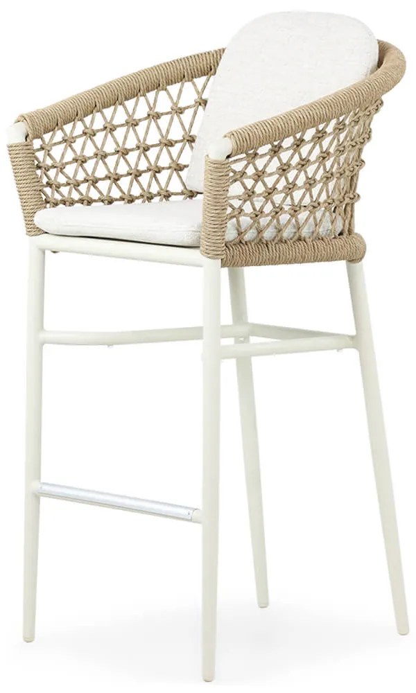 Barset 70 cm Aluminium/wicker Taupe 2 personen Coco Bali/Como