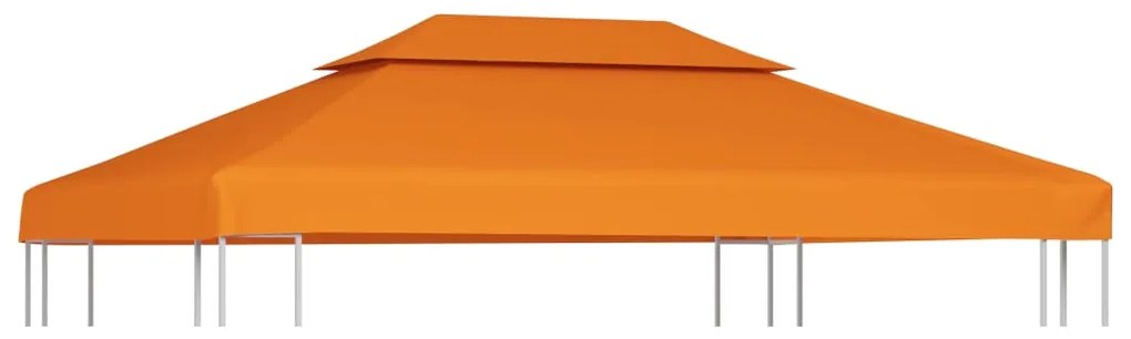 vidaXL Vervangend tentdoek prieel 310 g/m² 3x4 m oranje