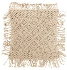 Kussens Beige J-line  COUSSIN COSY LOS COT BEIGE (45x45x1cm)