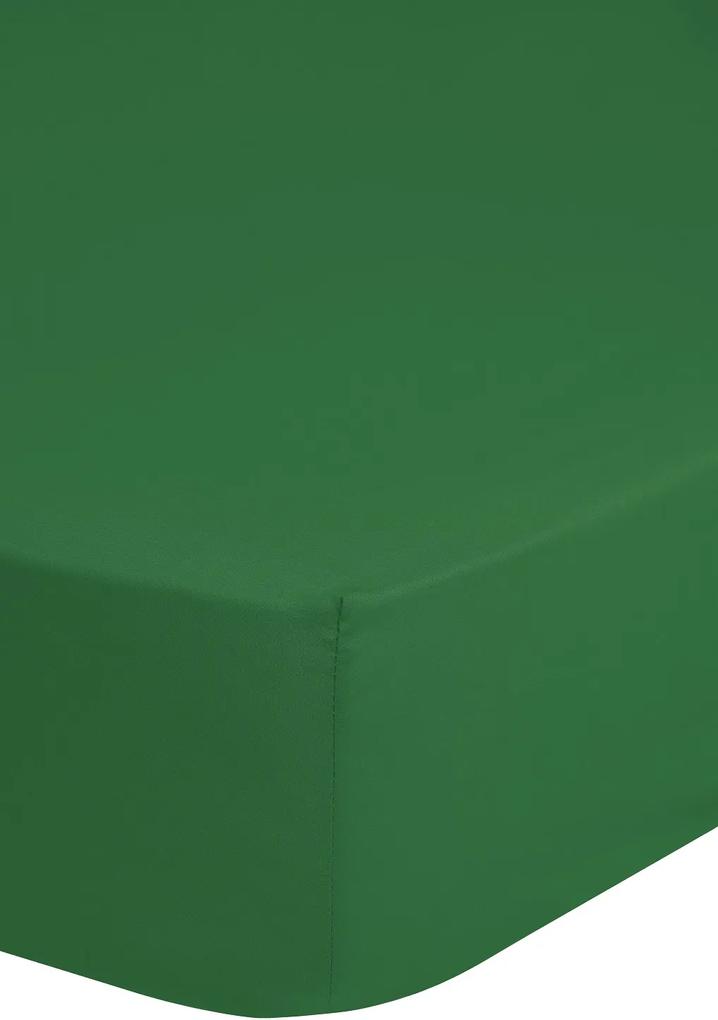 Jersey hoeslaken, groen (160/180 x 200 cm)