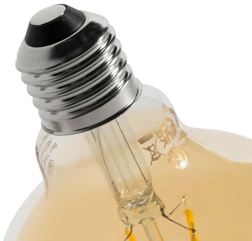Set van 5 E27 3-staps dimbaar LED lamp goud G95 4W 450 lm 2700K