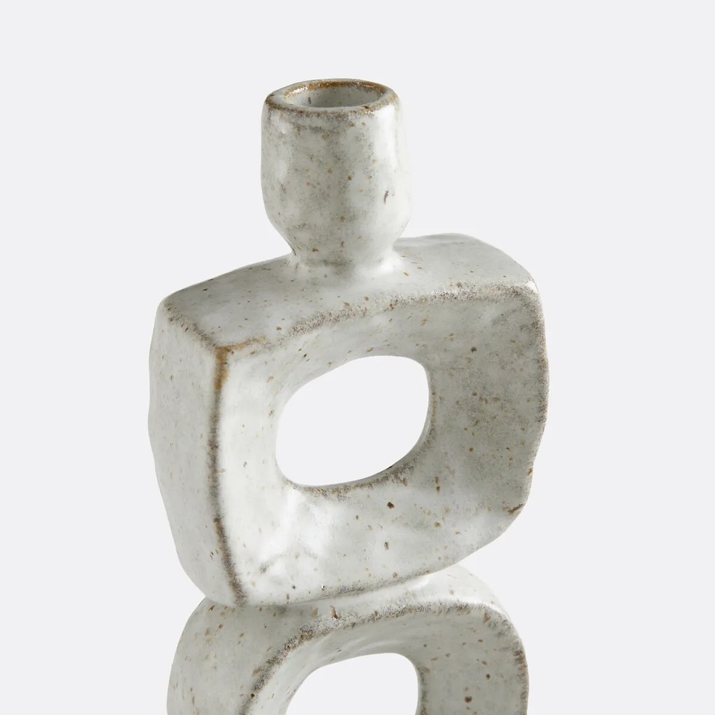 Organische kandelaar van keramiek, hoogte 25,5 cm, CERAL