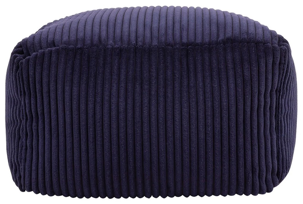 Theo Corduroy Poef - Navy Blue