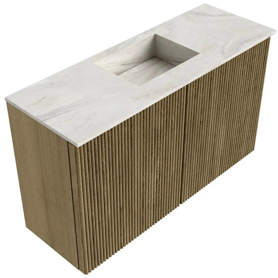 Mondiaz Joya DLux 70cm toiletmeubel dusk met wastafel faye midden 1 kraangat ostra