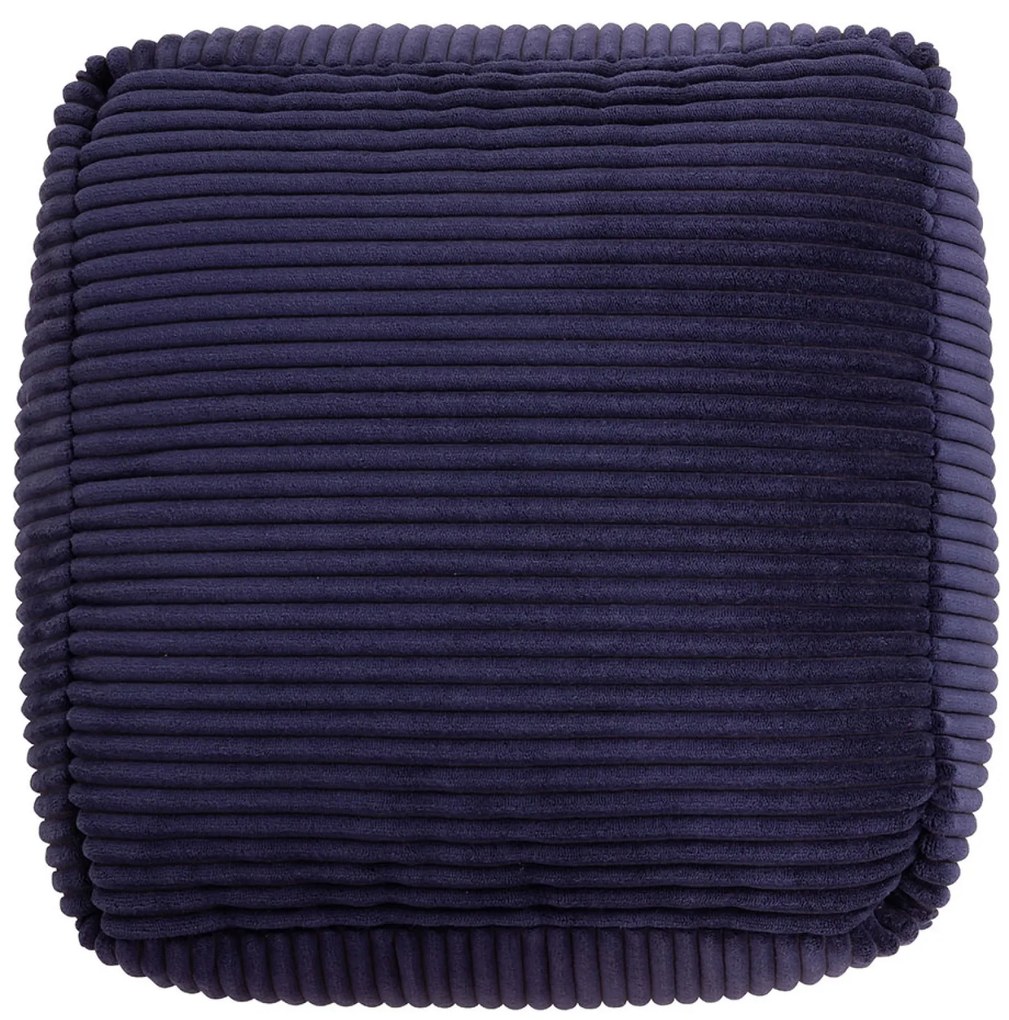 Theo Corduroy Poef - Navy Blue