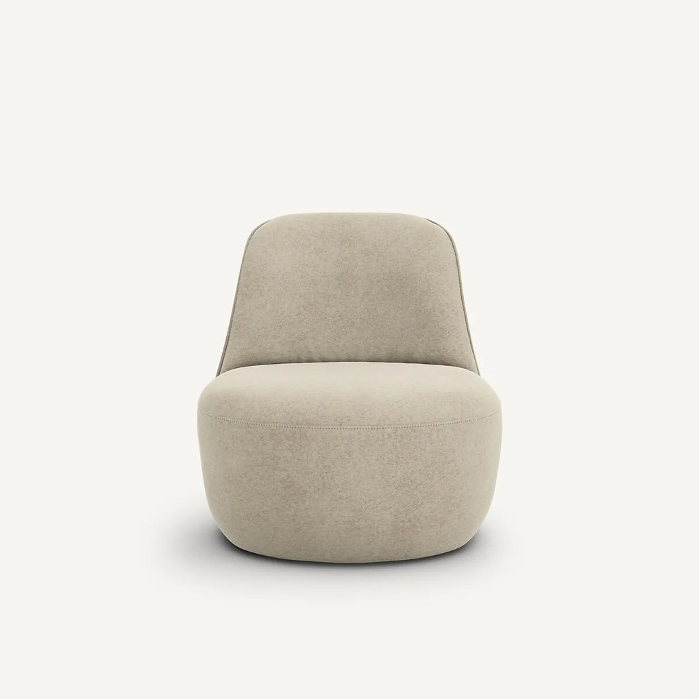Draaifauteuil in fluweel/linnen, Rosebury