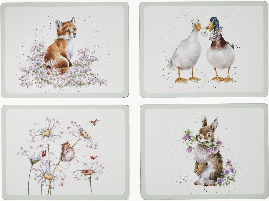 Placemats Wildflower, 4-delig