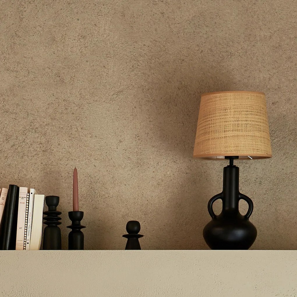 Lamp in keramiek en raffia, Balsa