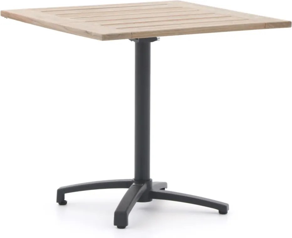 Inklapbare tafel Bellagio  | Vierkant  | Tuintafel Teakhout | 80x80cm | 2 personen | Kees Smit Tuinmeubelen