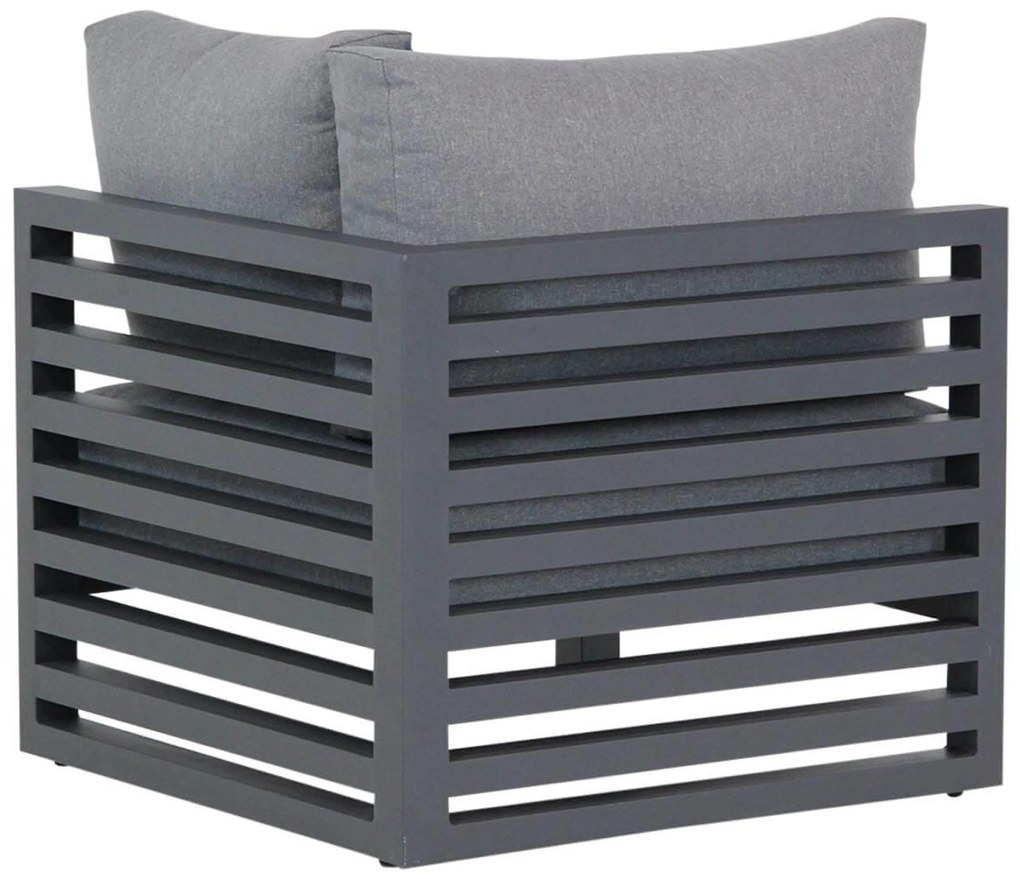 Hoek loungeset 3 personen Aluminium Grijs Santika Furniture Santika Jaya